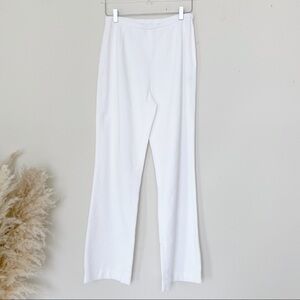 Lafayette 148 white high waisted texture pants